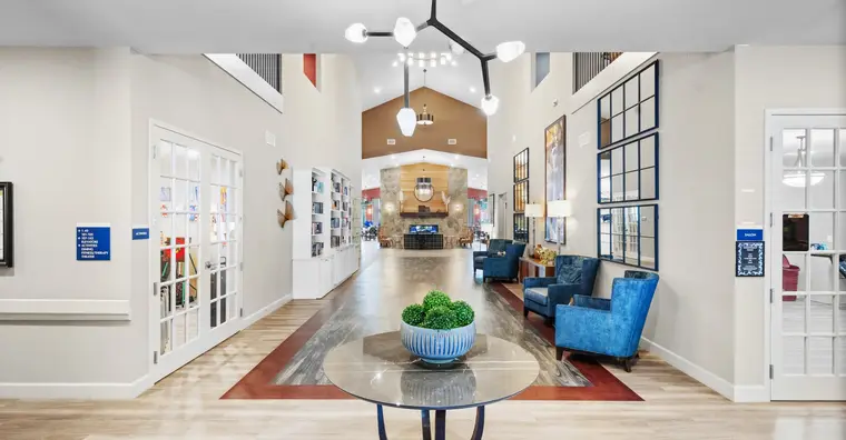 Lobby of Manor Lake Hickory Flat